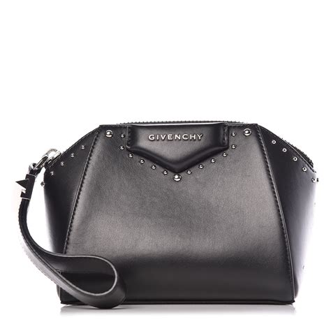 givenchy antigona small beauty wristlet black|Givenchy mini antigona sale.